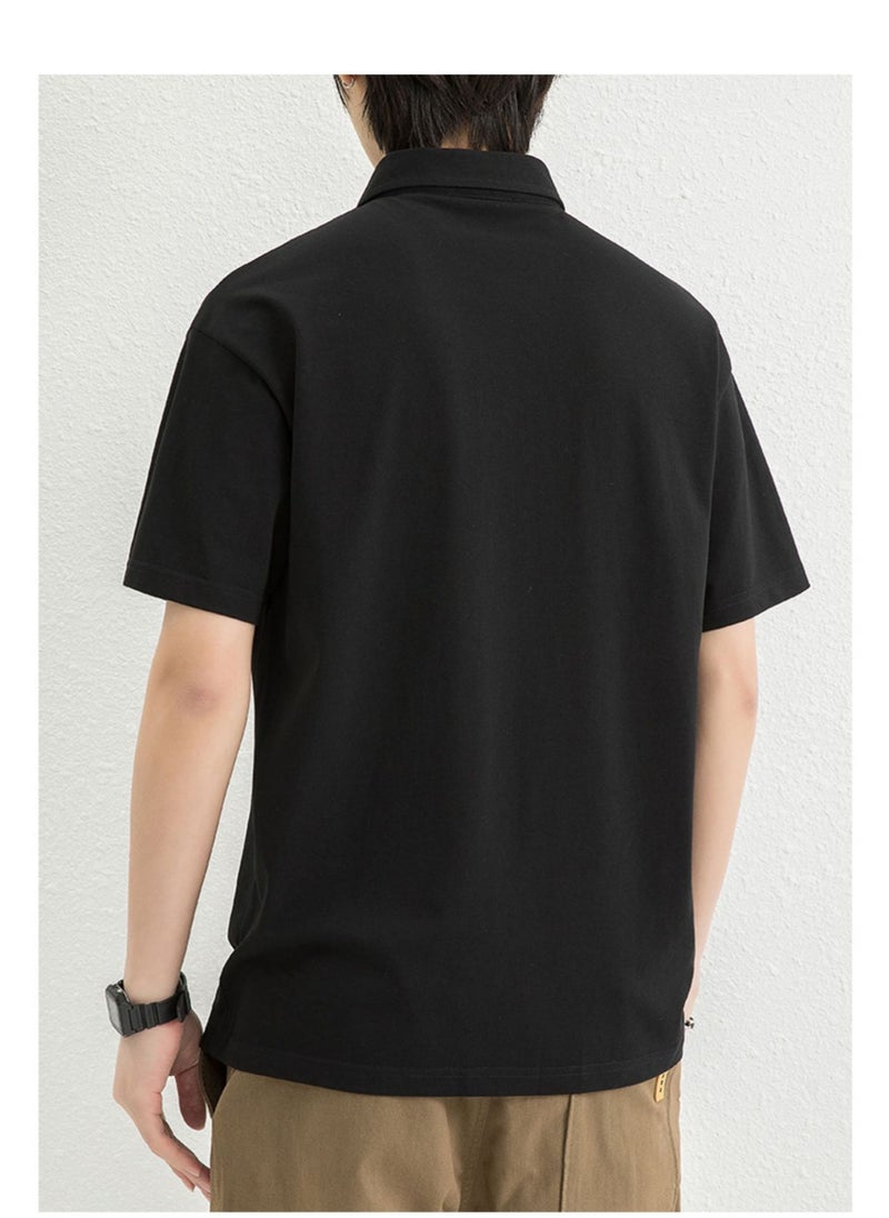 New WASSUP NEST Loose Casual Polo Shirt