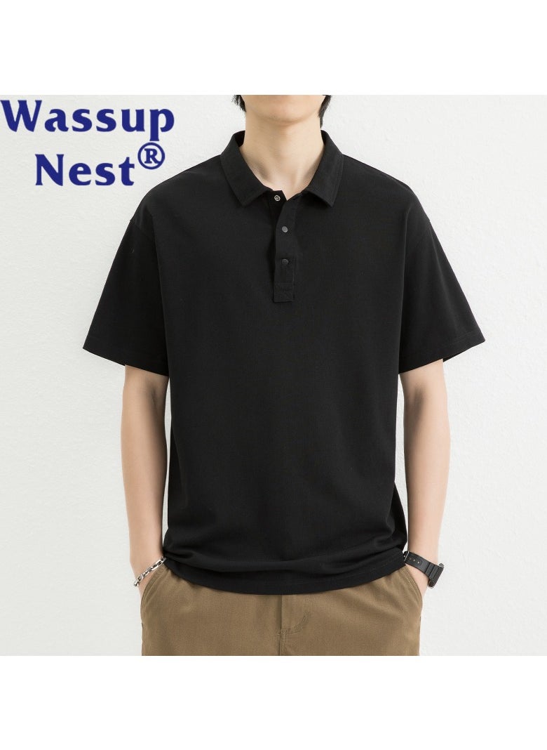 New WASSUP NEST Loose Casual Polo Shirt