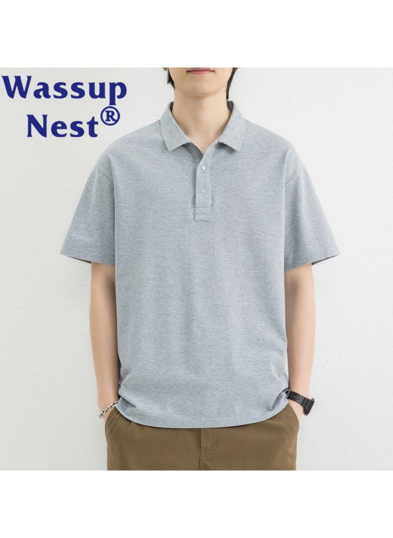 New WASSUP NEST Loose Casual Polo Shirt