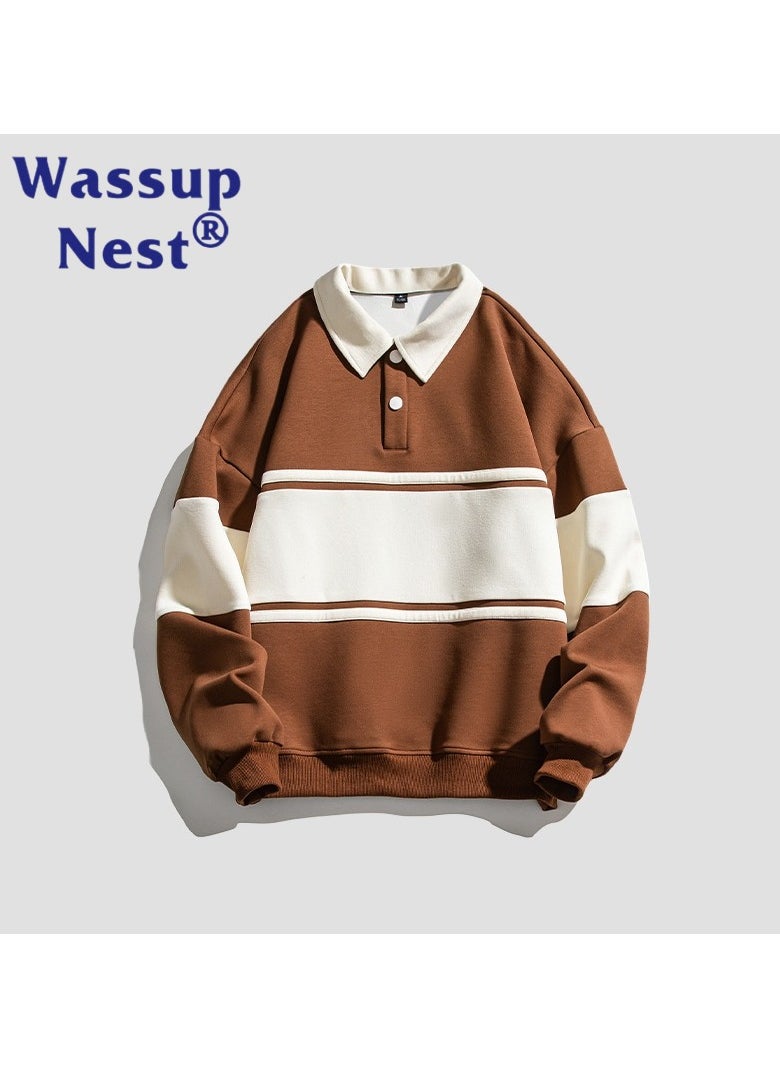 New WASSUP NEST Loose Casual Polo Shirt