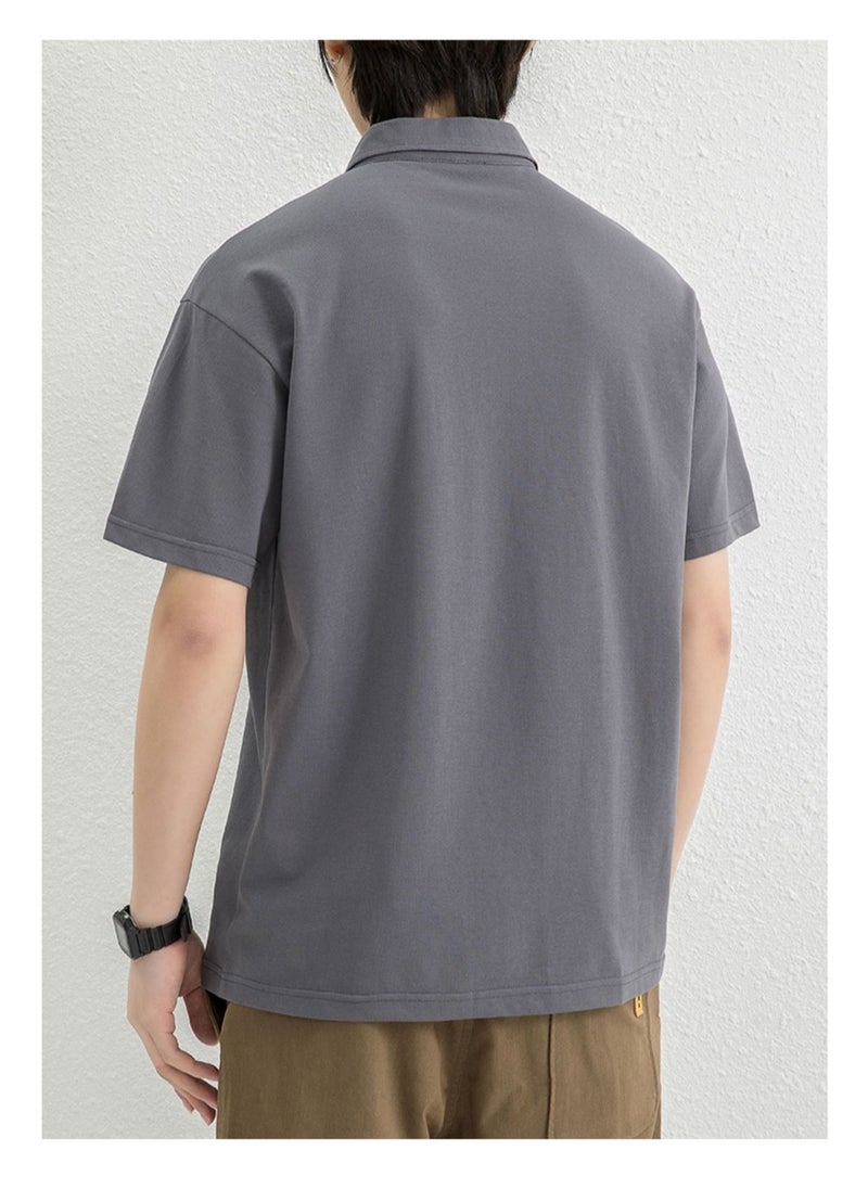 New WASSUP NEST Loose Casual Polo Shirt