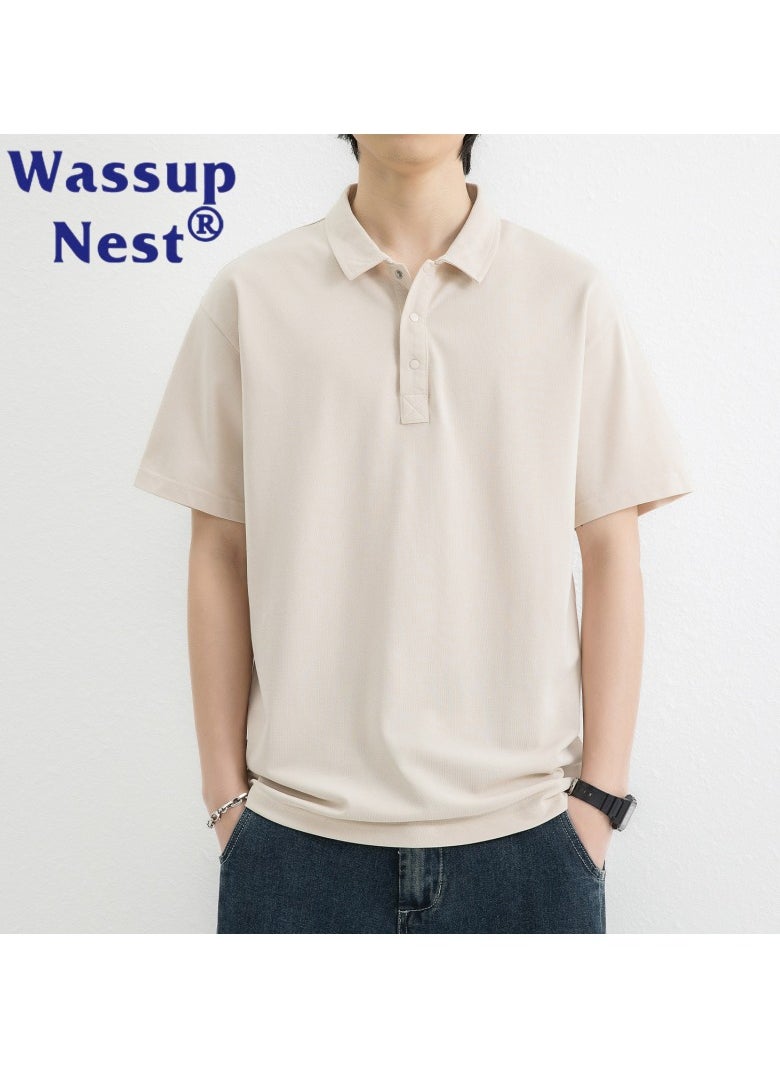 New WASSUP NEST Loose Casual Polo Shirt