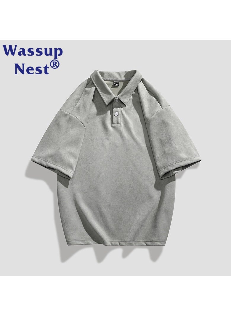 New WASSUP NEST Loose Casual Polo Shirt