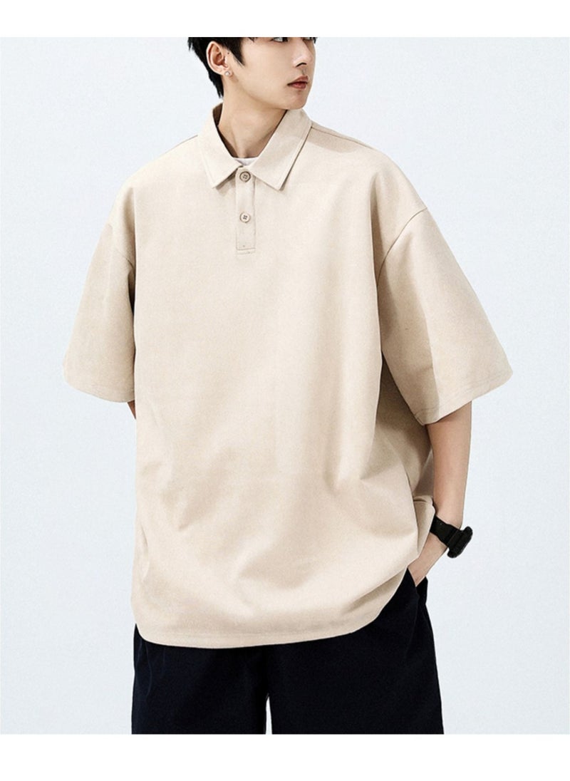 New WASSUP NEST Loose Casual Polo Shirt