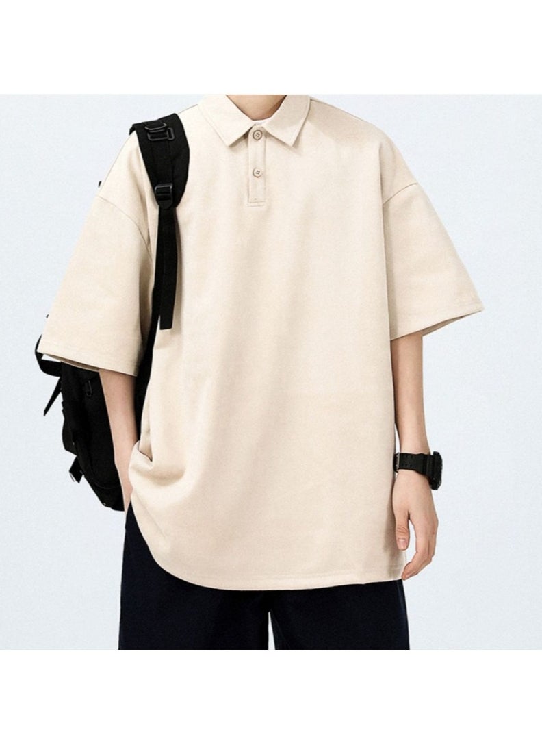 New WASSUP NEST Loose Casual Polo Shirt