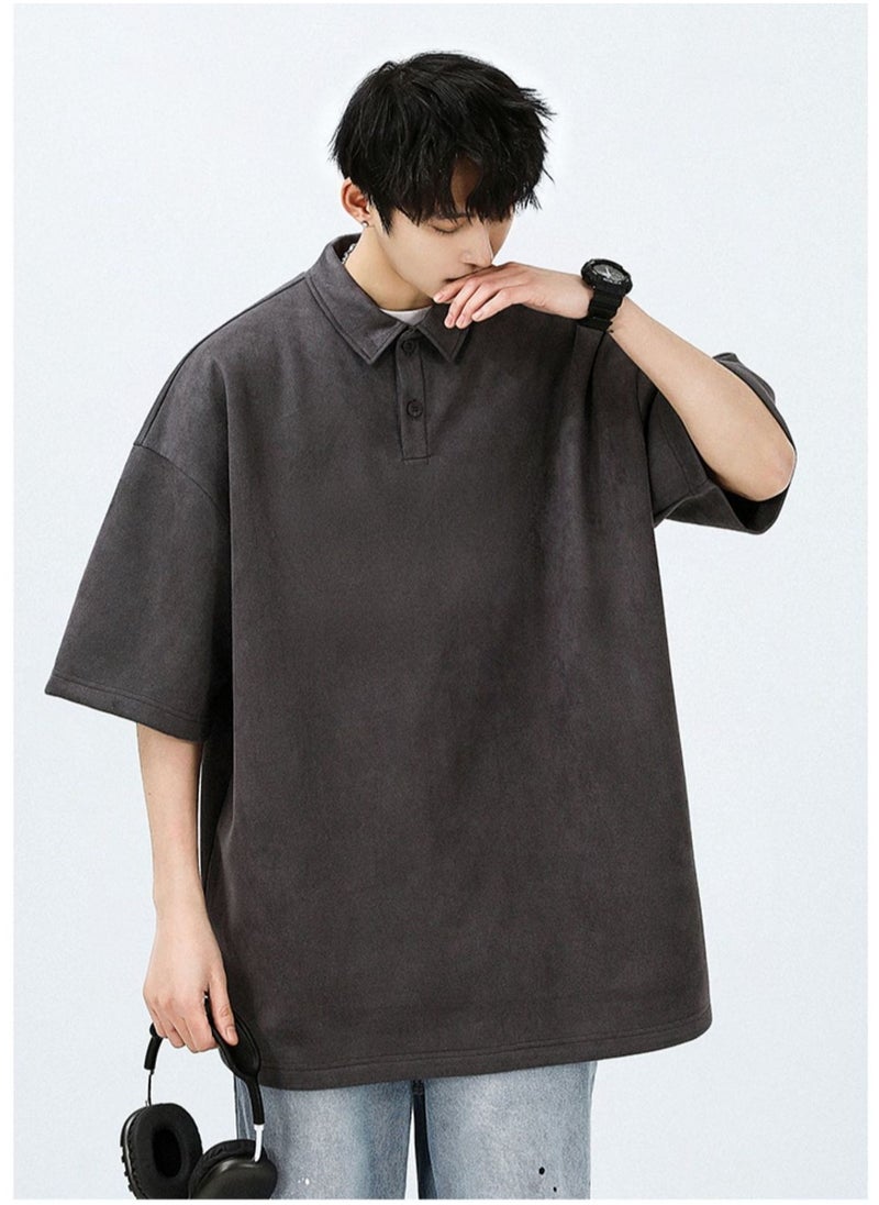 New WASSUP NEST Loose Casual Polo Shirt