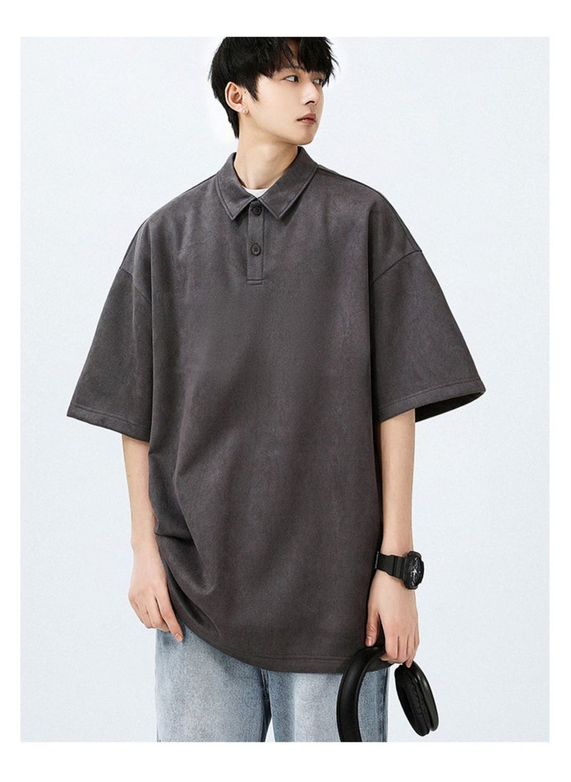 New WASSUP NEST Loose Casual Polo Shirt