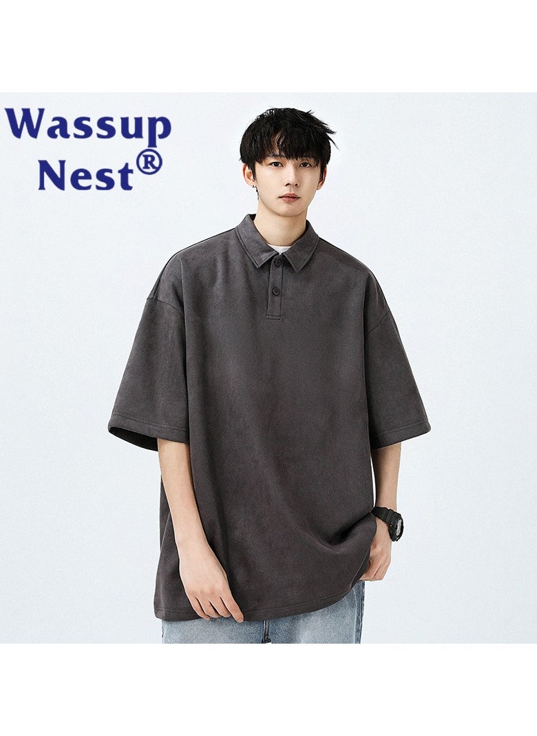 New WASSUP NEST Loose Casual Polo Shirt