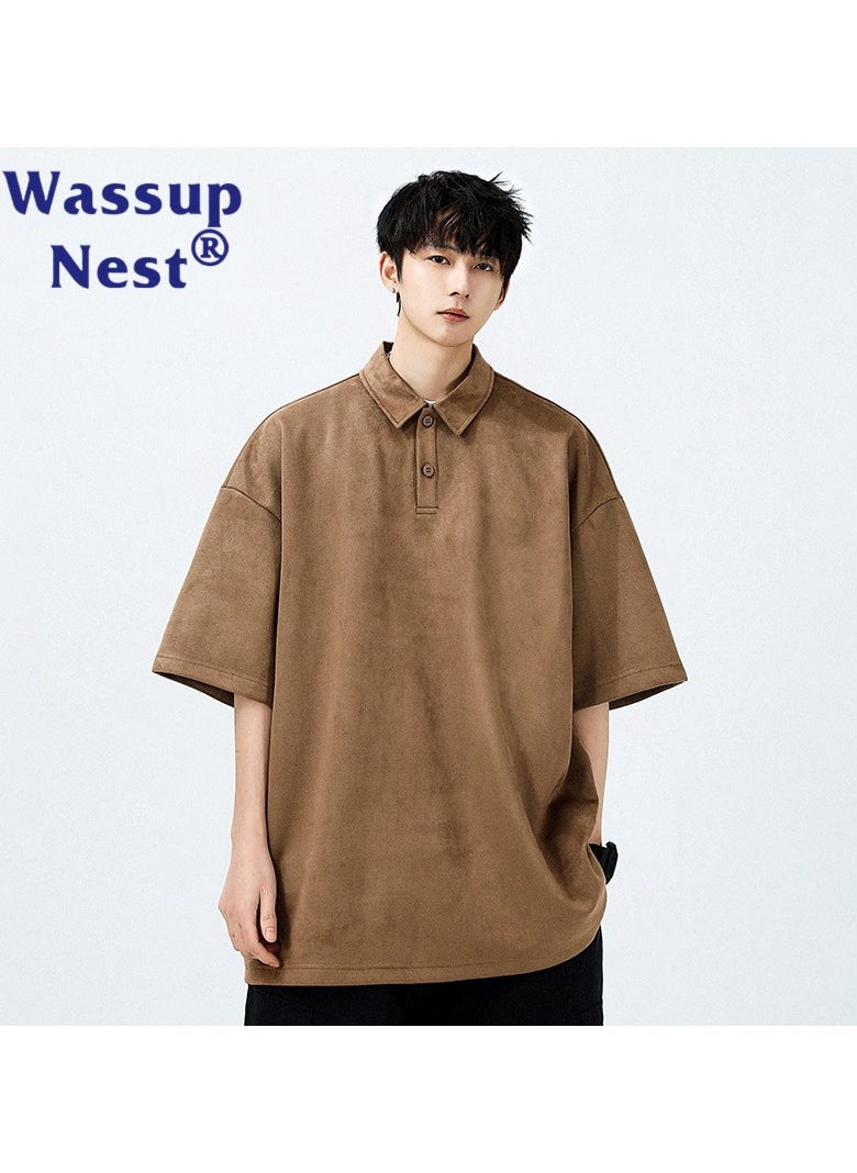 New WASSUP NEST Loose Casual Polo Shirt