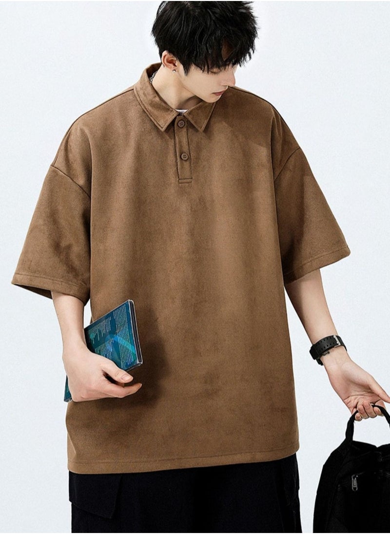 New WASSUP NEST Loose Casual Polo Shirt