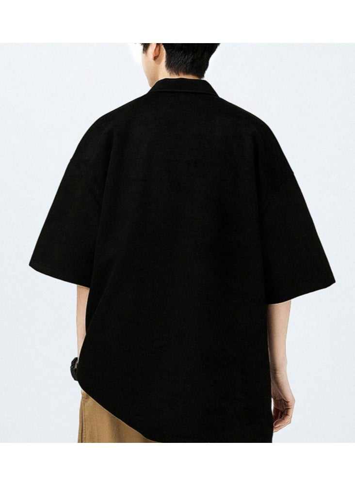 New WASSUP NEST Loose Casual Polo Shirt