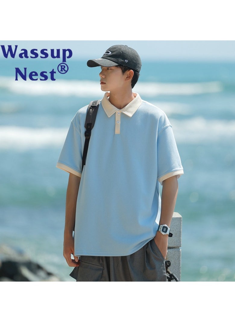 New WASSUP NEST Loose Casual Polo Shirt