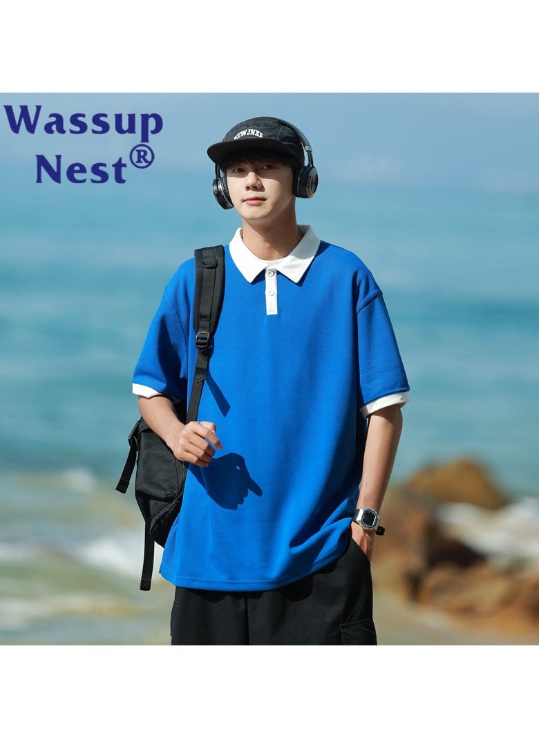 New WASSUP NEST Loose Casual Polo Shirt