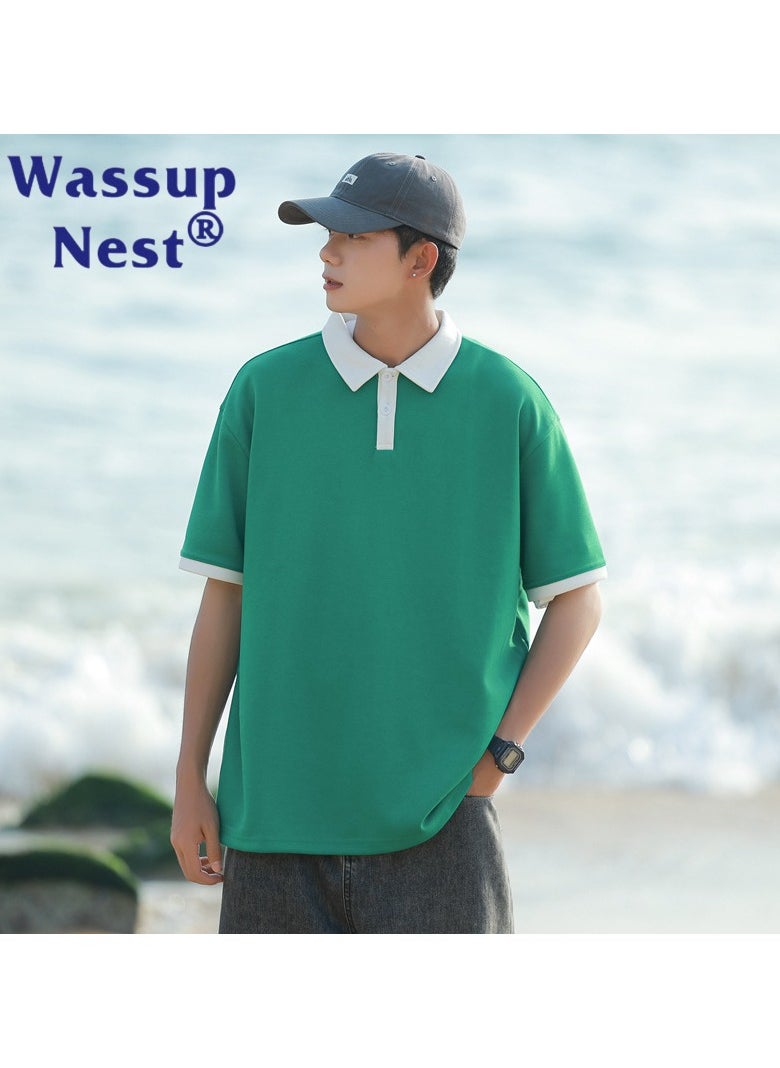 New WASSUP NEST Loose Casual Polo Shirt