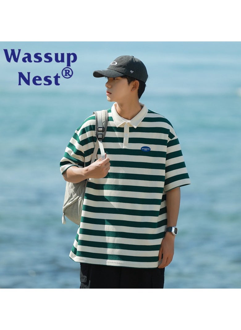 New WASSUP NEST Loose Casual Polo Shirt