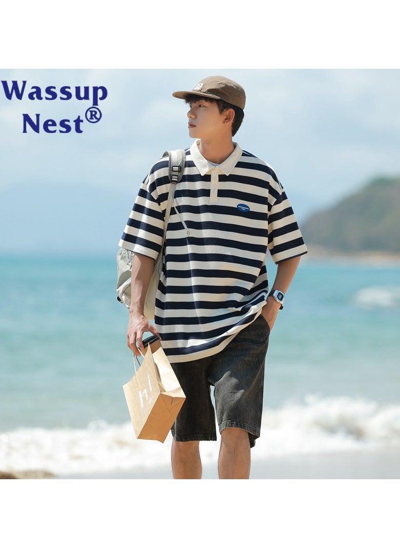 New WASSUP NEST Loose Casual Polo Shirt