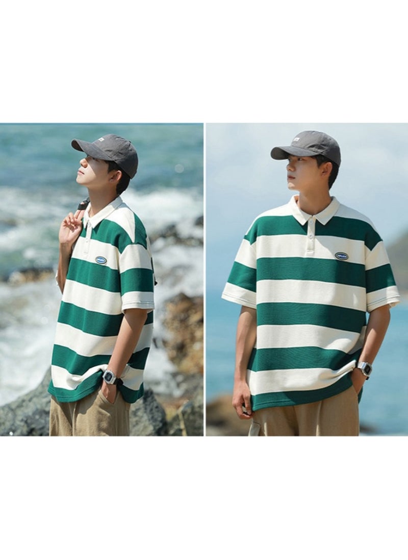 New WASSUP NEST Loose Casual Polo Shirt