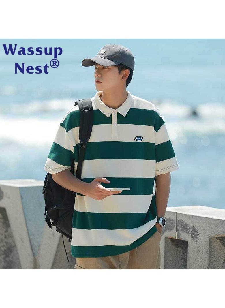 New WASSUP NEST Loose Casual Polo Shirt