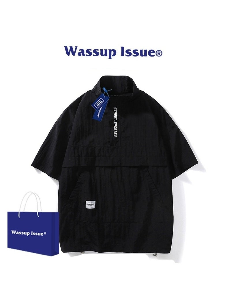 New WASSUP NEST Loose Casual Polo Shirt