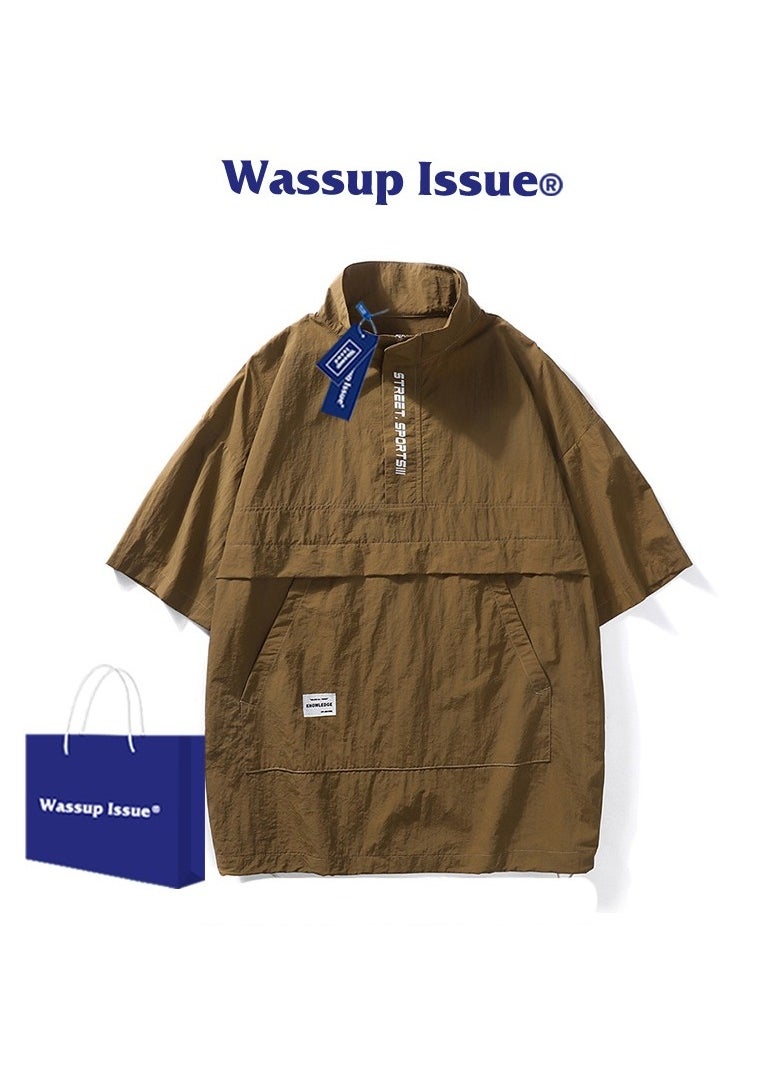 New WASSUP NEST Loose Casual Polo Shirt