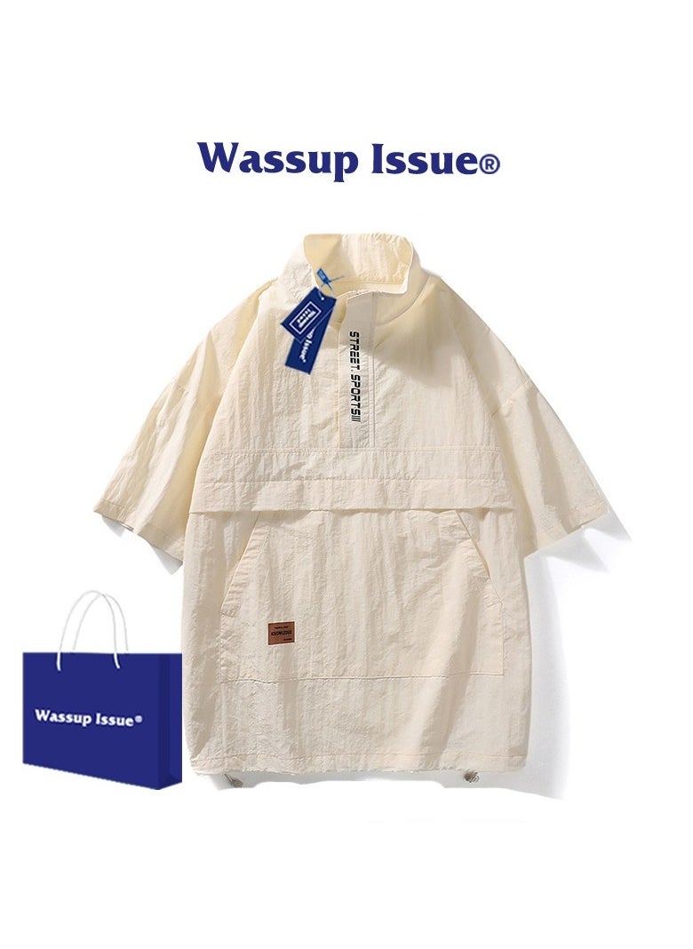 New WASSUP NEST Loose Casual Polo Shirt