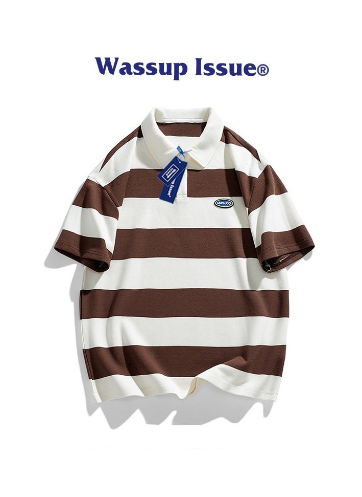 New WASSUP NEST Loose Casual Polo Shirt