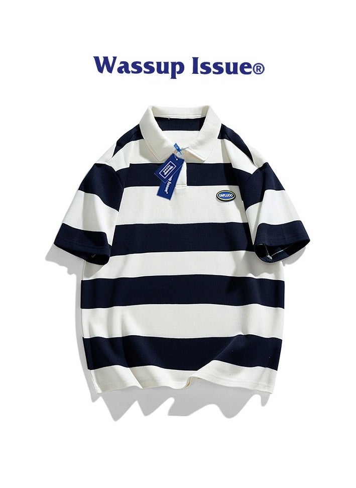 New WASSUP NEST Loose Casual Polo Shirt