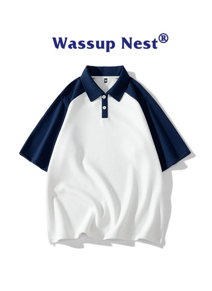 New WASSUP NEST Loose Casual Polo Shirt