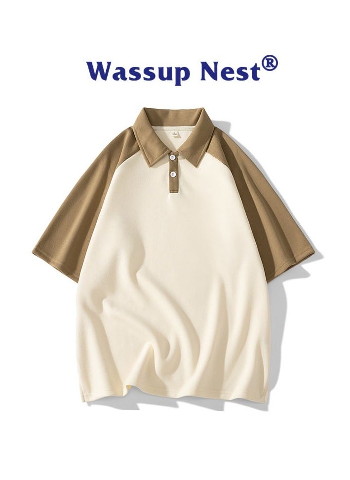 New WASSUP NEST Loose Casual Polo Shirt