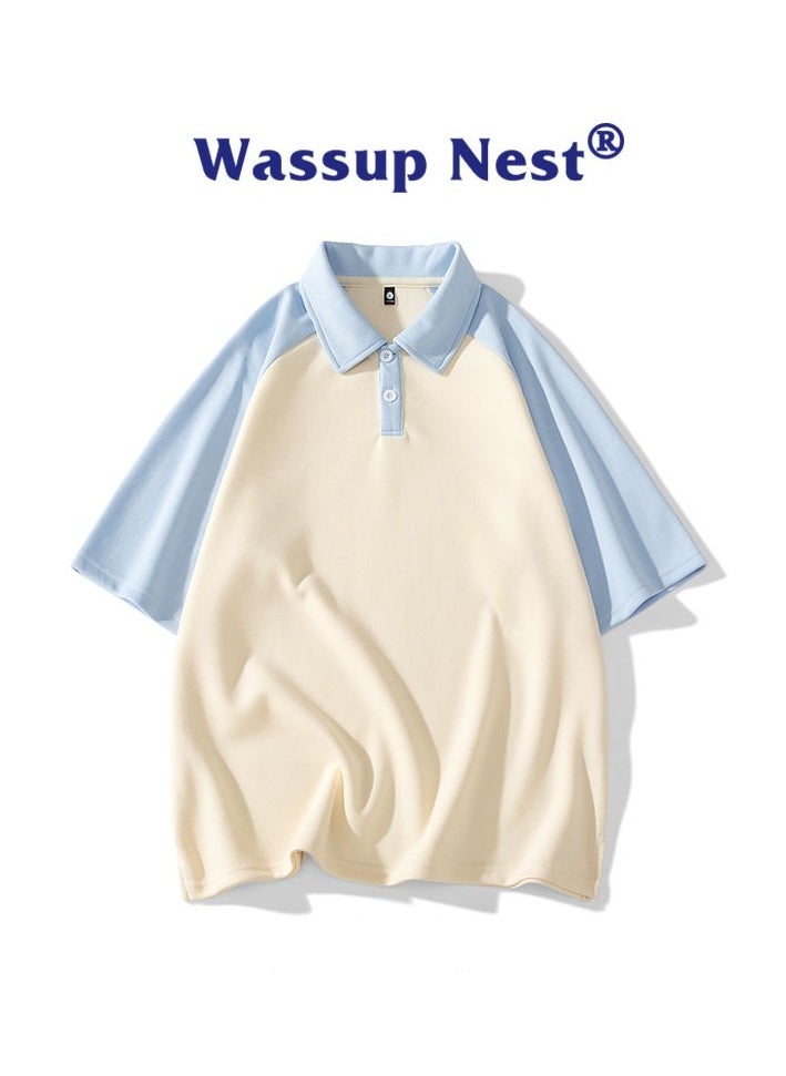 New WASSUP NEST Loose Casual Polo Shirt