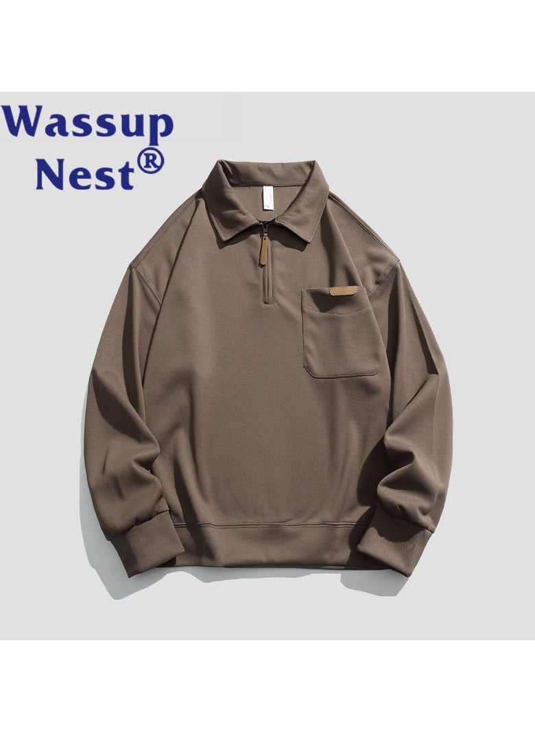 New WASSUP NEST Loose Casual Polo Shirt