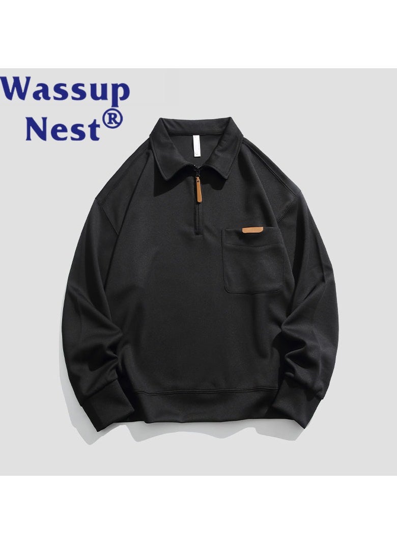 New WASSUP NEST Loose Casual Polo Shirt