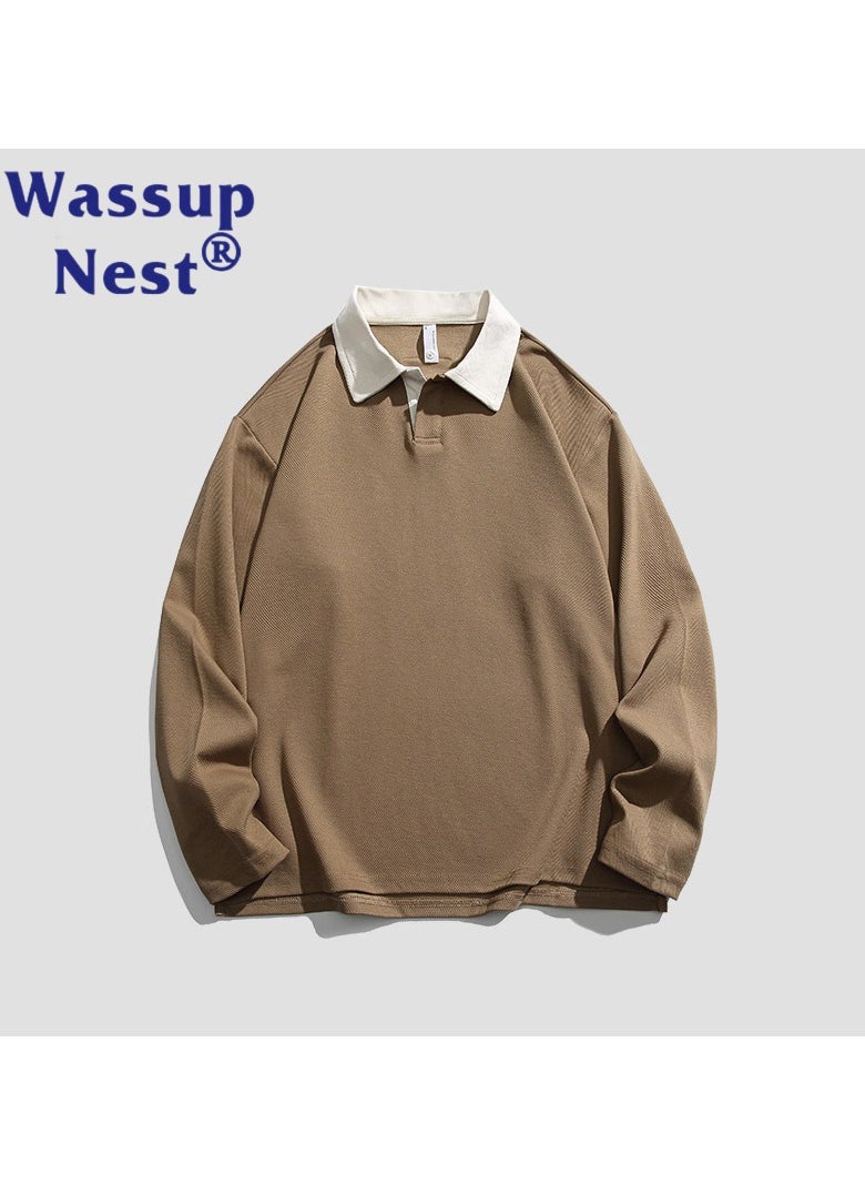 New WASSUP NEST Loose Casual Polo Shirt