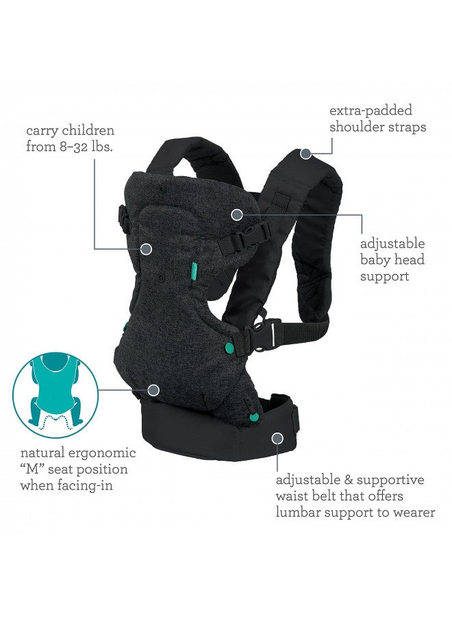 Flip 4-In-1 Carrier - Ergonomic, Convertible, Face-In And Face-Out, Front And Back Carry For Newborns And Older Babies 8-32 Lbs