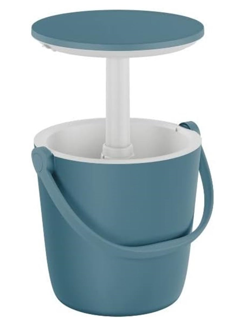 Keter Cooler GoBar Ocean Blue: 2-in-1 Beverage Cooler and Weather-Resistant Serving Table