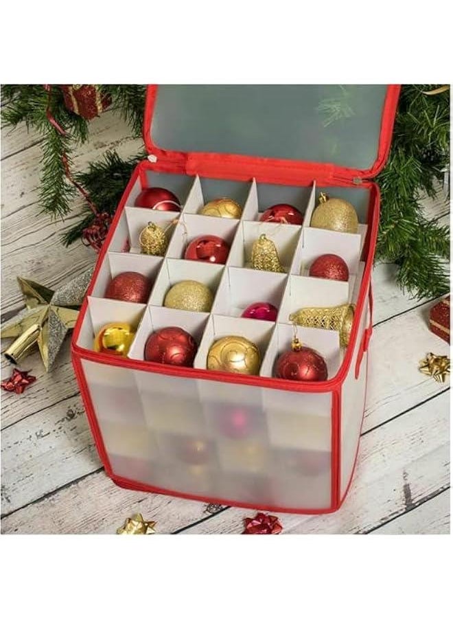 64 Baubles Storage Box Christmas Balls Storage Organizer Xmas Tree Decorations Organizer Bauble Storage Divider Toys Storage Box