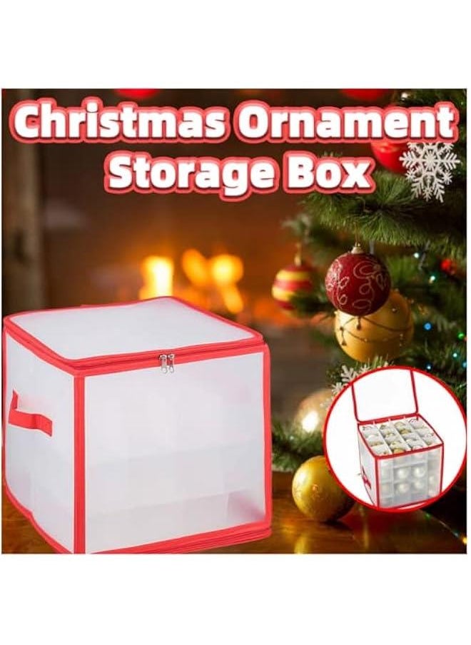 64 Baubles Storage Box Christmas Balls Storage Organizer Xmas Tree Decorations Organizer Bauble Storage Divider Toys Storage Box