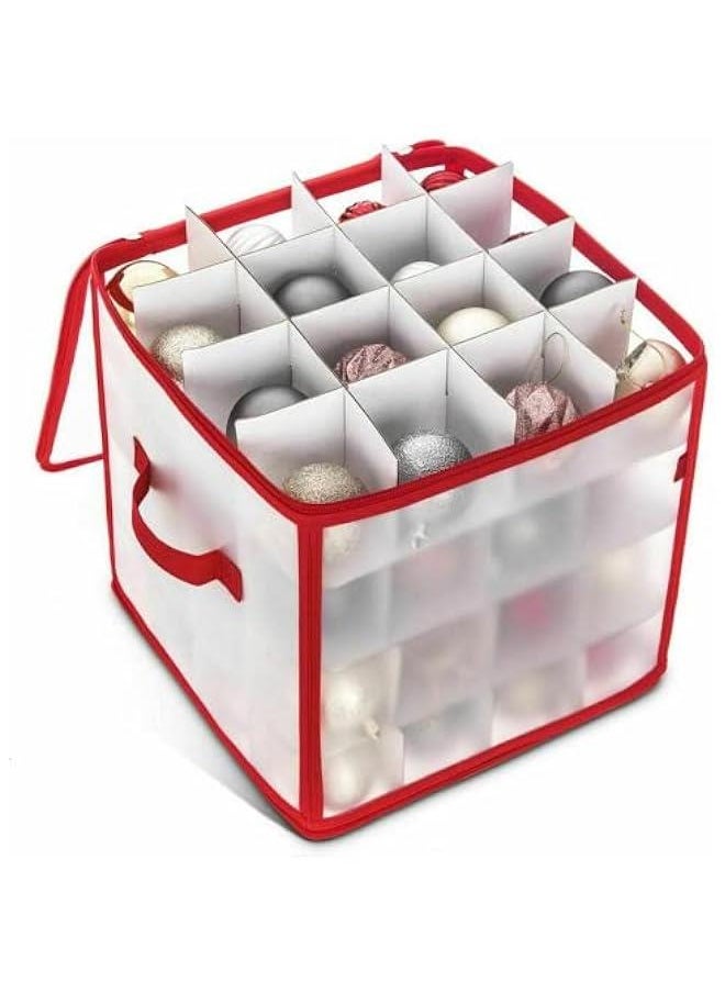 64 Baubles Storage Box Christmas Balls Storage Organizer Xmas Tree Decorations Organizer Bauble Storage Divider Toys Storage Box