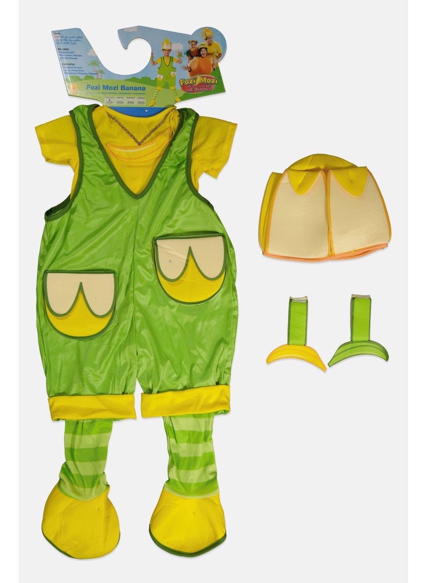 Fozi Mozi Banana Costume 3-4 Years, Green