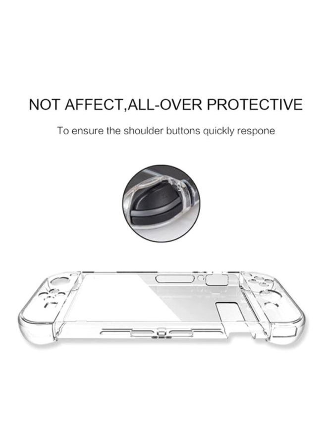 Protective Case Cover For Nintendo Switch, Crystal Clear Protective Case Shockproof and Scratchproof with Stand Function Cover