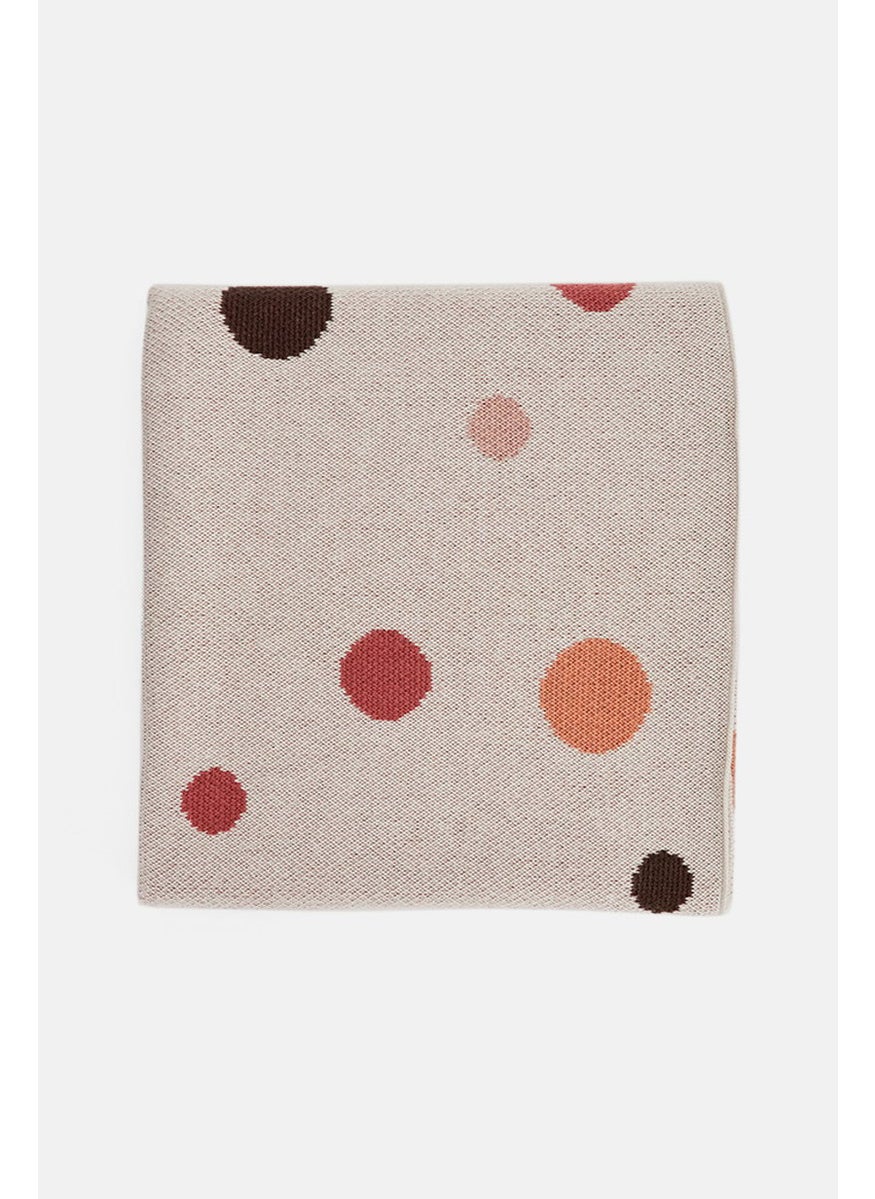 Kids Polka Dots Blanket 80 x 100 Cm, Grey Combo