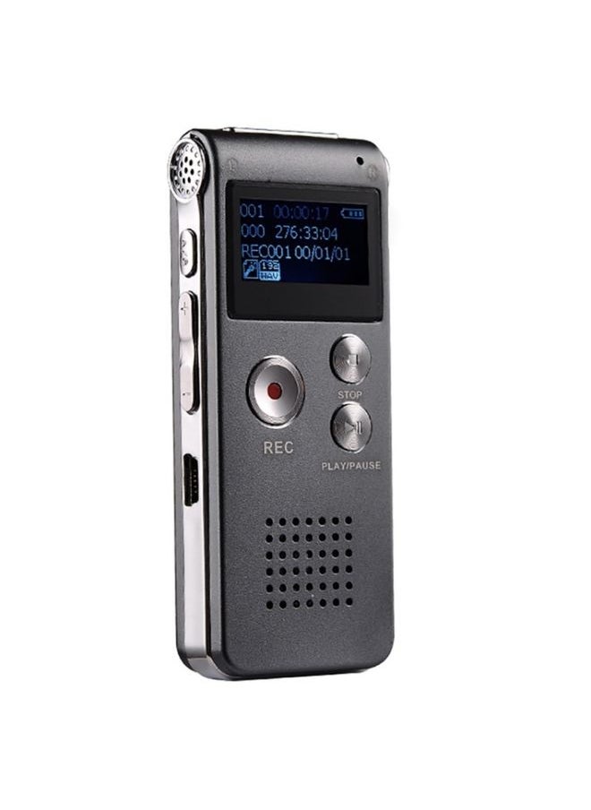 SK-012 4GB USB Dictaphone Digital Audio Voice Recorder with WAV MP3 Player VAR Function(Grey)