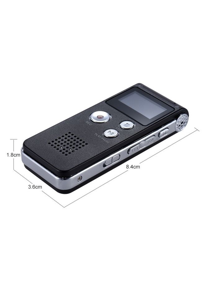 SK-012 4GB USB Dictaphone Digital Audio Voice Recorder with WAV MP3 Player VAR Function(Grey)