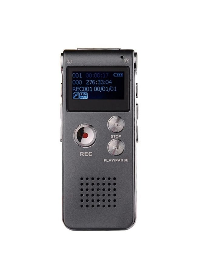 SK-012 4GB USB Dictaphone Digital Audio Voice Recorder with WAV MP3 Player VAR Function(Grey)