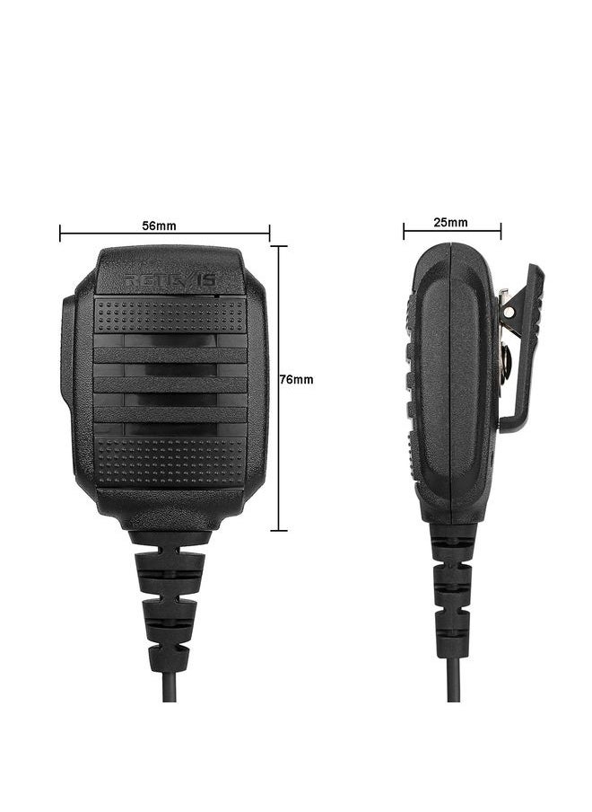 RETEVIS RS-114 IP54 Waterproof 2 Pin Speaker Microphone for H777/RT21/RT27