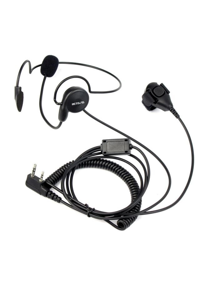 RETEVIS K-C2F 2 Pin PTT Finger Back-hanging Earphone Microphone for H-777/RT-5R/ 888s/UV5R