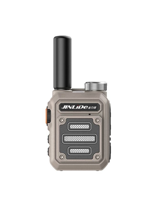 JINLIDE 3-5km 8W 6000mAh Hand-held Walkie Talkie Wireless Copy Frequency Ham Radio(Yellow)