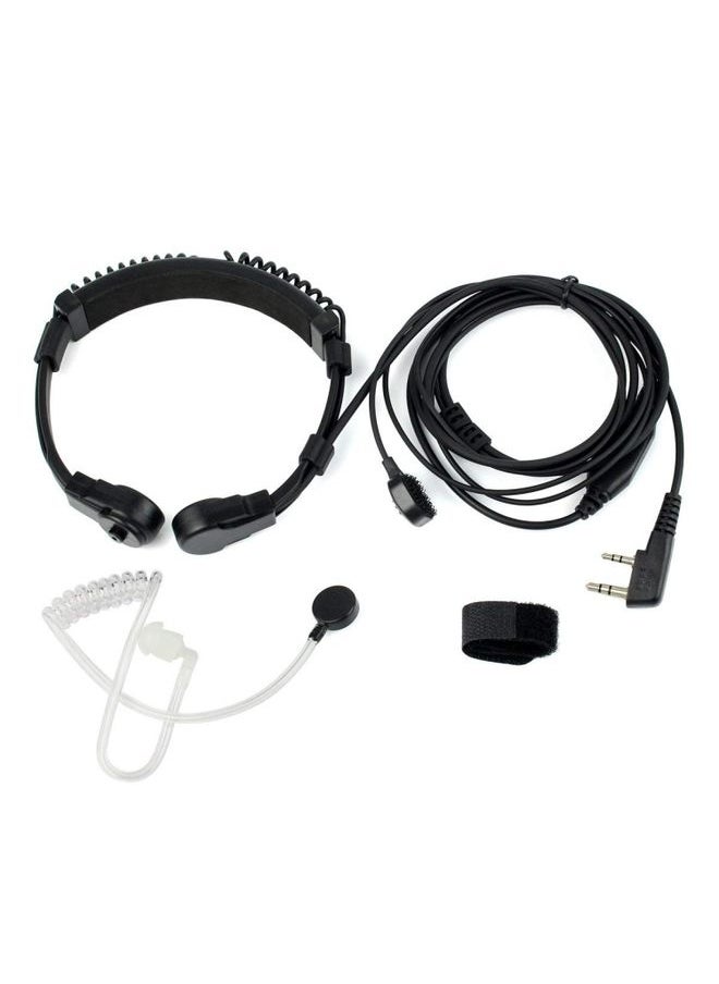 RETEVIS K-001 2 Pin Retractable Throat Covert Acoustic Tube Earphone Microphone for H-777/RT-5R