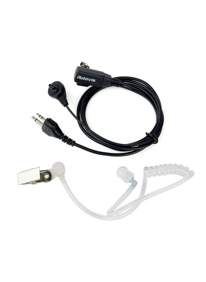 RETEVIS C9020 2 Pin Covert Acoustic Tube In-line Air Guide Earphone Microphone for Midland Radio