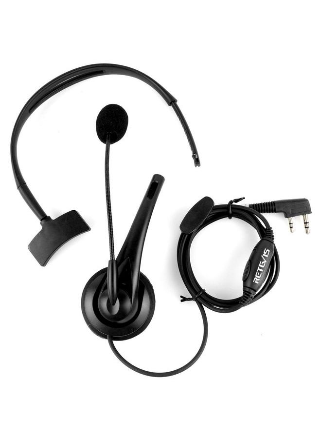 RETEVIS TK 2 Pin PTT Headphone Microphone for H-777 / RT-5R / RT-5RV / RT-B6